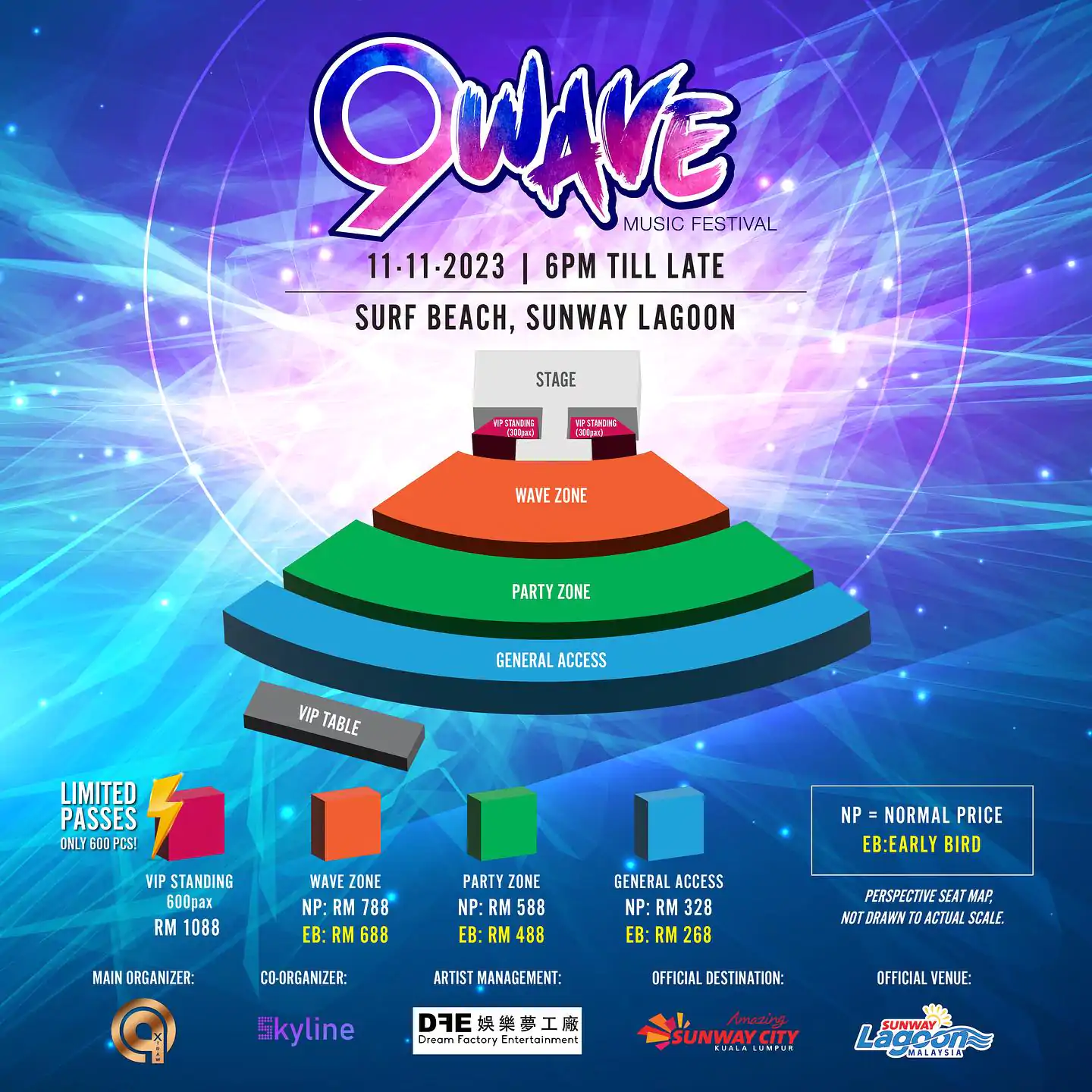 9 Wave Music Festival Layout